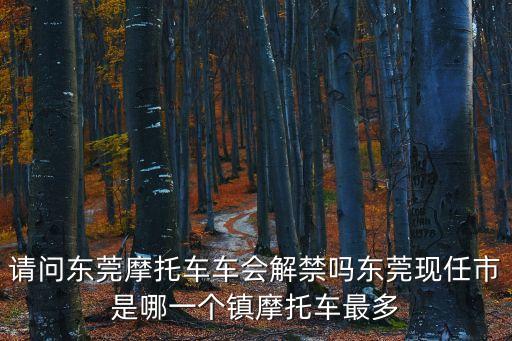 請問東莞摩托車車會解禁嗎東莞現(xiàn)任市是哪一個鎮(zhèn)摩托車最多