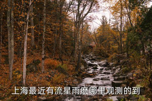 上海最近有流星雨麼哪里觀測的到