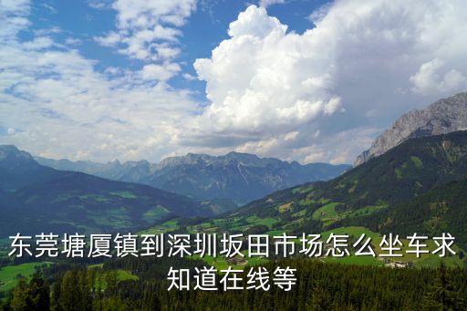 東莞塘廈鎮到深圳坂田市場怎么坐車求知道在線等