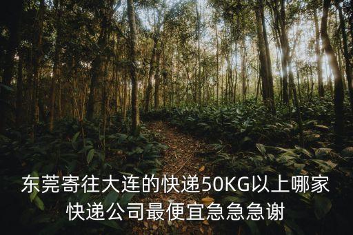 東莞寄往大連的快遞50KG以上哪家快遞公司最便宜急急急謝