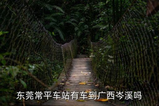 東莞到岑溪直達(dá)快班嗎，東莞常平車站有車到廣西岑溪嗎