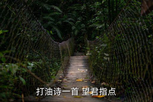 打油詩一首 望君指點