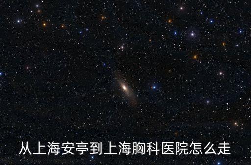 從上海安亭到上海胸科醫(yī)院怎么走