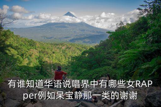 有誰知道華語說唱界中有哪些女RAPper例如呆寶靜那一類的謝謝