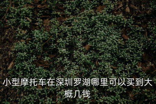 深圳17400摩托車，小型摩托車在深圳羅湖哪里可以買到大概幾錢