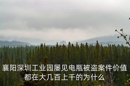 襄陽深圳工業園屢見電瓶被盜案件價值都在大幾百上千的為什么