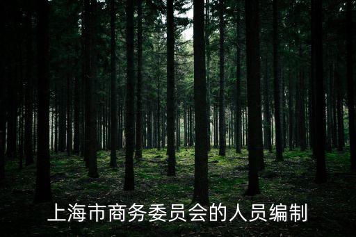 上海市商務委員會的人員編制