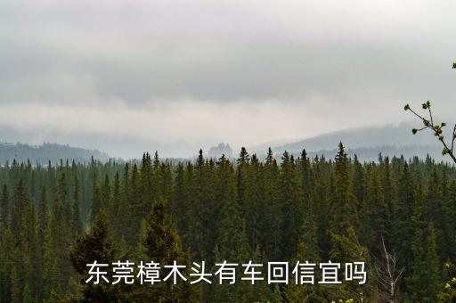 東莞樟木頭有車回信宜嗎