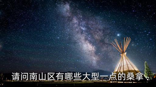 請問南山區有哪些大型一點的桑拿