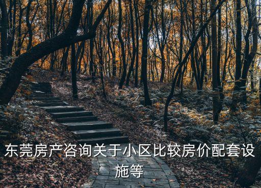 東莞房產(chǎn)咨詢關(guān)于小區(qū)比較房價配套設(shè)施等