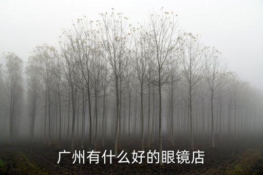 廣州有什么好的眼鏡店