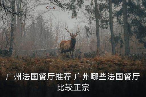 廣州法國餐廳推薦 廣州哪些法國餐廳比較正宗