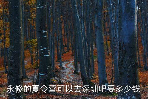 永修的夏令營可以去深圳吧要多少錢