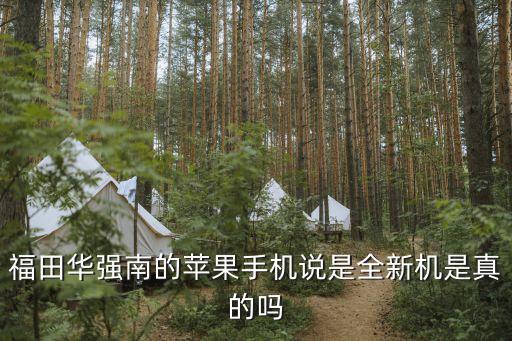 深圳福田華強南發(fā)的貨靠譜嗎，福田華強南的蘋果手機說是全新機是真的嗎