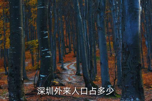 深圳外來人囗多少，深圳有多少外地人口