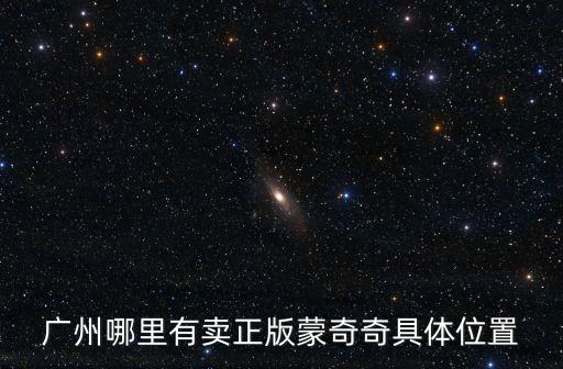 廣州哪里有賣(mài)正版蒙奇奇具體位置