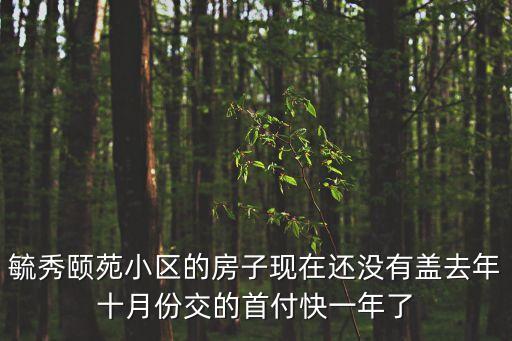 毓秀頤苑小區(qū)的房子現(xiàn)在還沒有蓋去年十月份交的首付快一年了