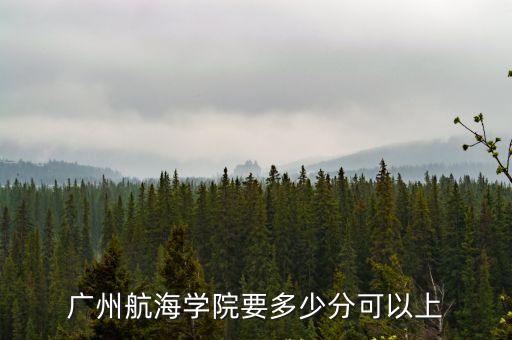 廣州航海學(xué)院要多少分可以上