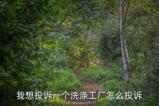 舉報廣州洗滌廠有獎么，大行的洗衣廠沒做污水處理能舉報嗎