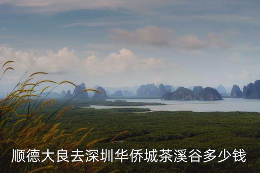 順德大良去深圳華僑城茶溪谷多少錢
