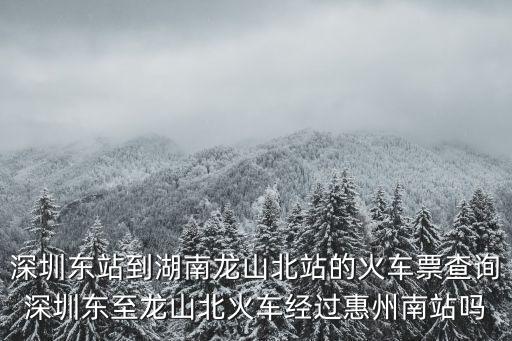 深圳東到龍山北的火車票查詢，深圳到山東的列車