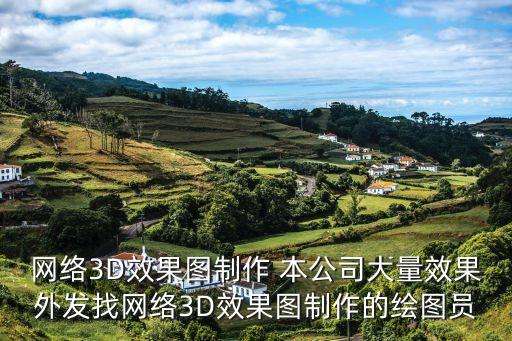 網絡3D效果圖制作 本公司大量效果外發找網絡3D效果圖制作的繪圖員