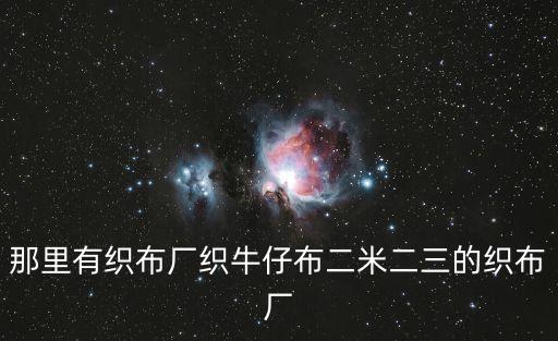 東莞市莞城織布廠，那里有織布廠織牛仔布二米二三的織布廠