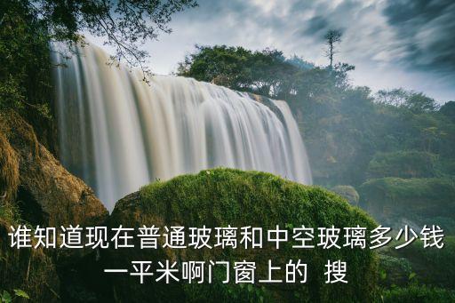誰知道現在普通玻璃和中空玻璃多少錢一平米啊門窗上的  搜
