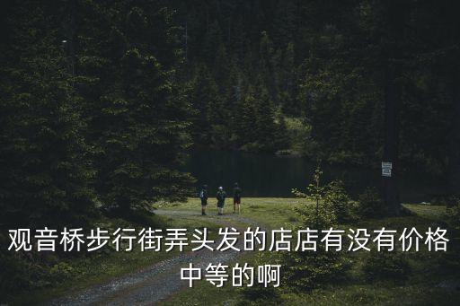 觀音橋步行街弄頭發的店店有沒有價格中等的啊