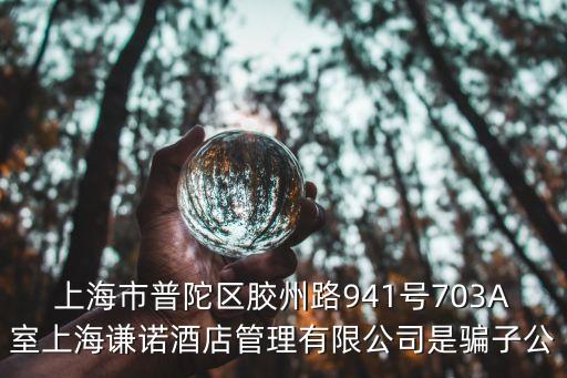 上海市703室，上海普陀蘭溪路145號安天大廈703室干什么的誰去過嗎求幫助