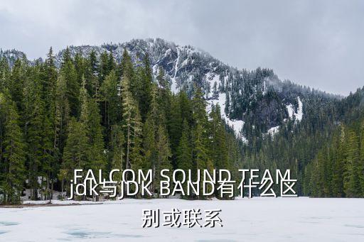 FALCOM SOUND TEAM jdk與JDK BAND有什么區(qū)別或聯(lián)系
