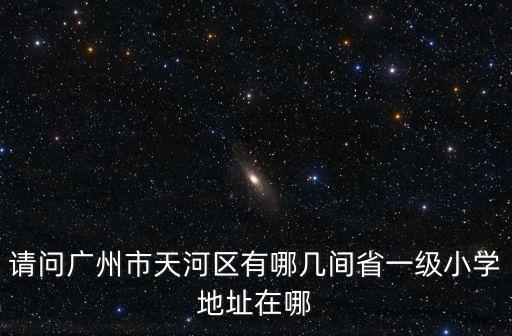 請(qǐng)問廣州市天河區(qū)有哪幾間省一級(jí)小學(xué)地址在哪