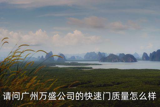 請問廣州萬盛公司的快速門質量怎么樣