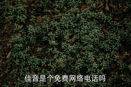 廣州佳音科技有限公司，佳音是個免費網絡電話嗎