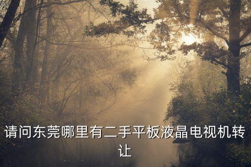 請問東莞哪里有二手平板液晶電視機轉(zhuǎn)讓