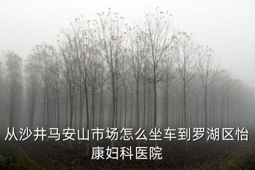 從沙井馬安山市場怎么坐車到羅湖區怡康婦科醫院