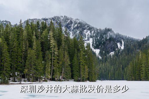 2017深圳大蒜價格行情，深圳的大蒜批發價是多少