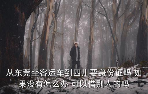 從東莞坐客運車到四川要身份證嗎 如果沒有怎么辦 可以借別人的嗎