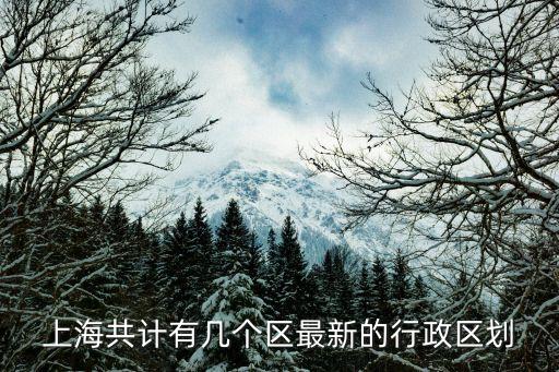 上海共計有幾個區最新的行政區劃