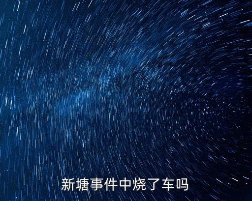 新塘事件中燒了車嗎