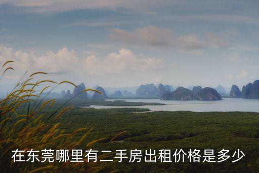 東莞竹園公寓出租，在東莞哪里有二手房出租價格是多少