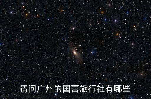 請問廣州的國營旅行社有哪些