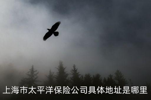 上海市江西路452號，上海市太平洋保險公司具體地址是哪里