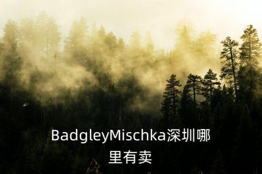 BadgleyMischka深圳哪里有賣