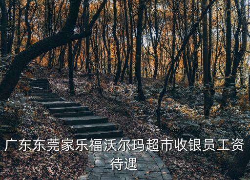 廣東東莞家樂福沃爾瑪超市收銀員工資待遇