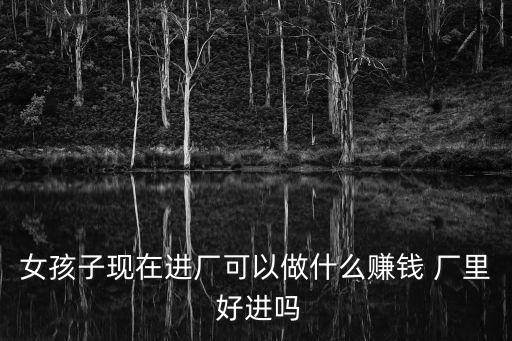 女孩子現在進廠可以做什么賺錢 廠里 好進嗎