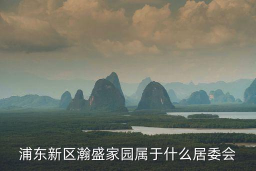 浦東新區瀚盛家園屬于什么居委會