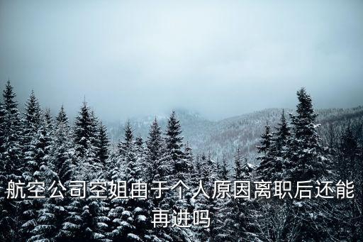 航空公司空姐由于個(gè)人原因離職后還能再進(jìn)嗎