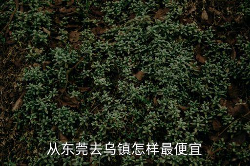東莞到烏鎮最便宜的路線，東莞出發到烏鎮的經濟旅游