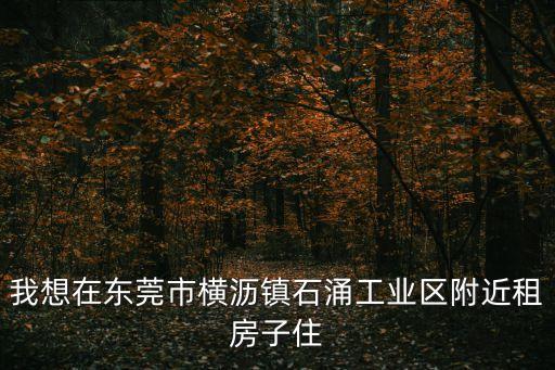 我想在東莞市橫瀝鎮石涌工業區附近租房子住